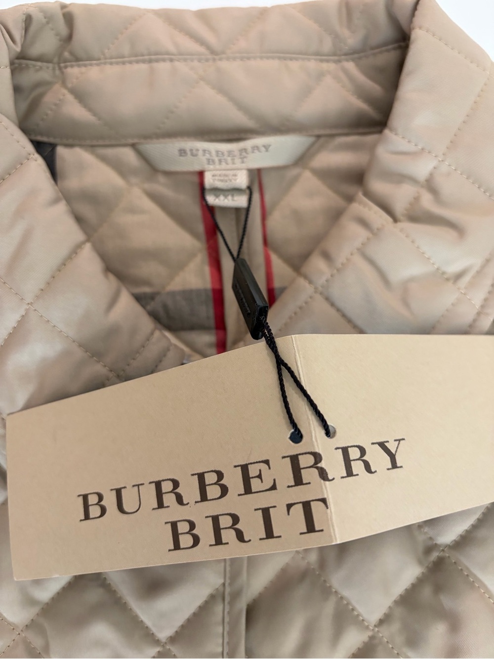 Burberry Quilted Khaki Beige Women's Puffer Jacket - Picture 8 of 9